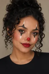 Playful spooky clown makeup — AI concept cover